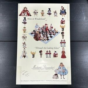 Madame Alexander Alice In Wonderland Chess Set Through The Looking Glass Poster